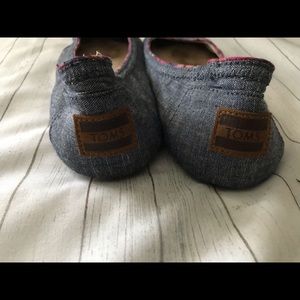 Tom’s ballerina flats, Size 8.5, Denim pattern